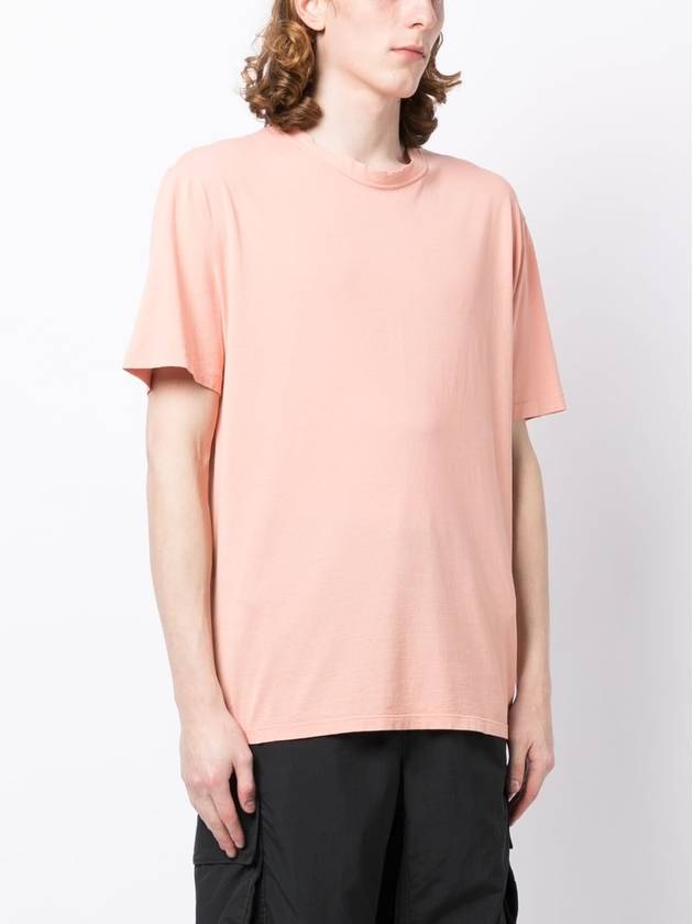 Manica Corta Cotton Short Sleeve T-Shirt Pink - TEN C - BALAAN 3