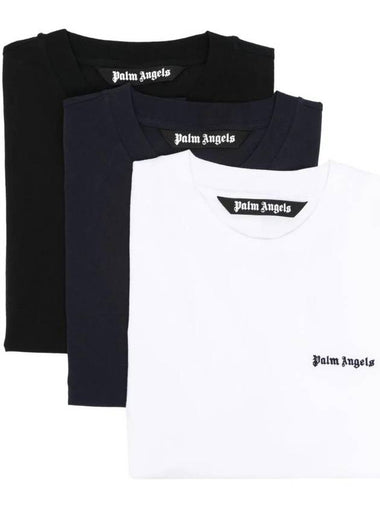 logo embroidered t-shirt 2-pack set - PALM ANGELS - BALAAN 1