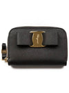 Ferragamo Vara zipper card wallet black 725290 - SALVATORE FERRAGAMO - BALAAN 1