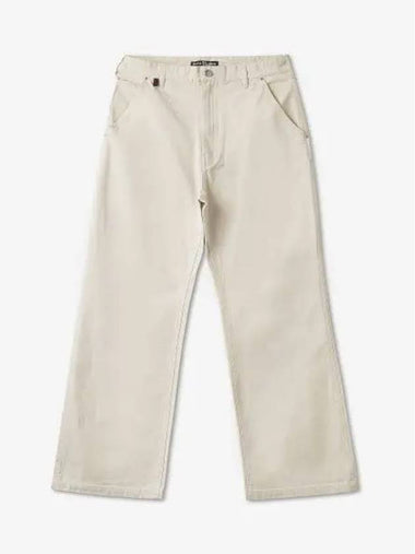 Women's Workwear Straight Pants Beige - ACNE STUDIOS - BALAAN 1