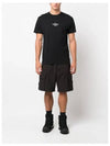 Archivio Project Lino Watro Cotton Jersey Short Sleeve T-Shirt Black - STONE ISLAND - BALAAN 6