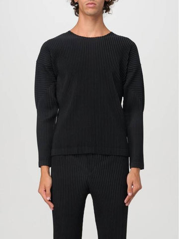 Basics Long Sleeve T-Shirt Black - ISSEY MIYAKE - BALAAN 1