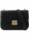 Logo Metal Buckle Shoulder Bag Black - MIU MIU - BALAAN 3