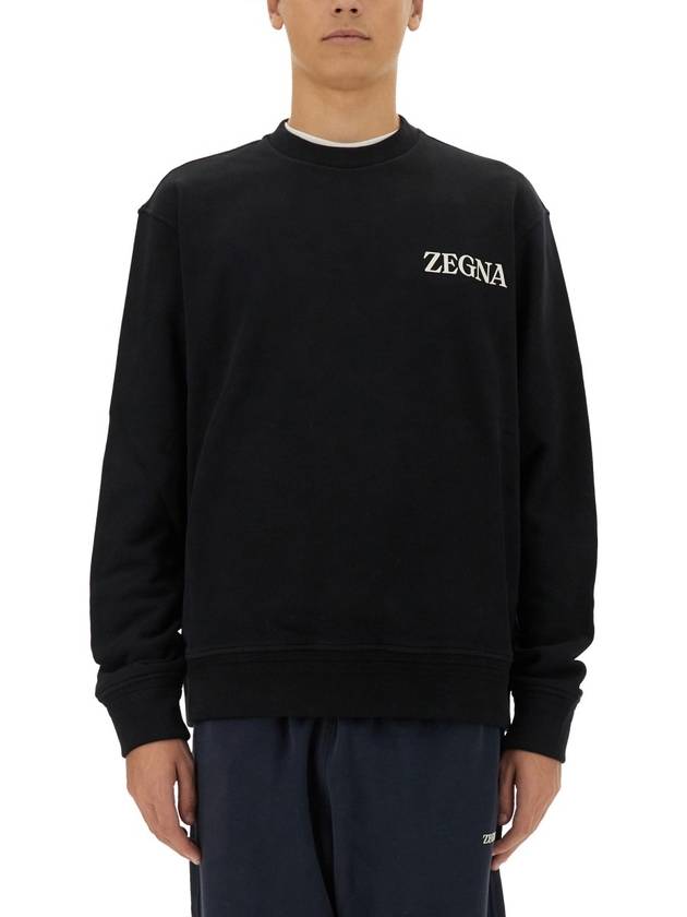 COTTON SWEATSHIRT - ERMENEGILDO ZEGNA - BALAAN 1