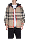 Reversible Check Hooded Jacket Archive Beige - BURBERRY - BALAAN 6