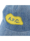 Eden Embroidered Logo Ball Cap Blue - A.P.C. - BALAAN 7