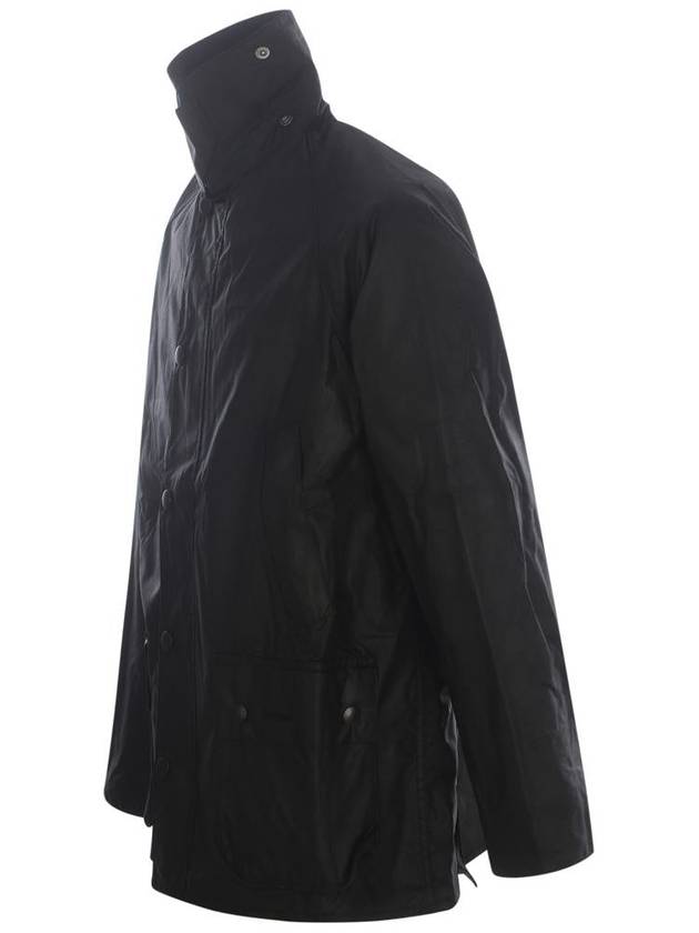 Bedale Wax Half Lined Jacket Black - BARBOUR - BALAAN 4