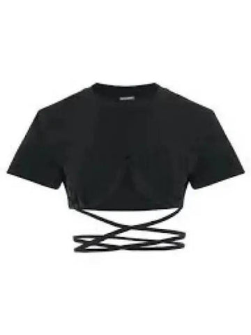 Jacquemus Le Bacchi short sleeve t shirt black 211JS0012160990SS23 - JACQUEMUS - BALAAN 1