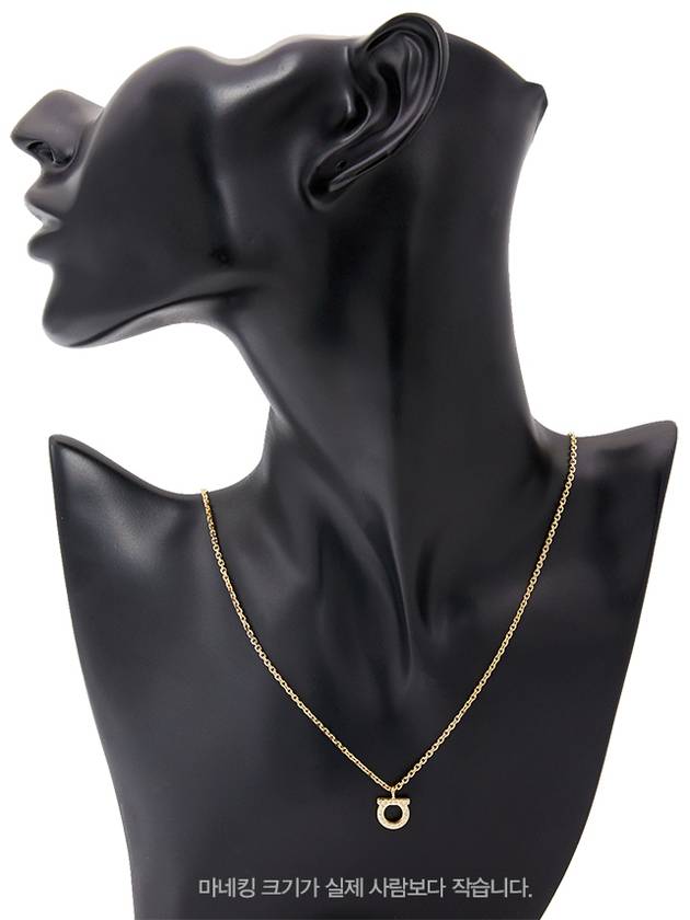 Gancini Crystal Necklace Gold - SALVATORE FERRAGAMO - BALAAN 9