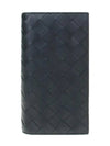 Intrecciato Leather Slim Long Wallet Black - BOTTEGA VENETA - BALAAN 2