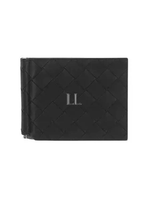 Intrecciato Money Clip Card Wallet Black - BOTTEGA VENETA - BALAAN 2