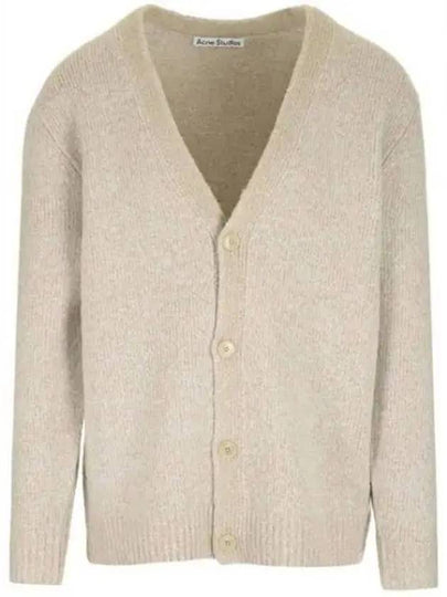 Wool Blend Cardigan Light Taupe - ACNE STUDIOS - BALAAN 2