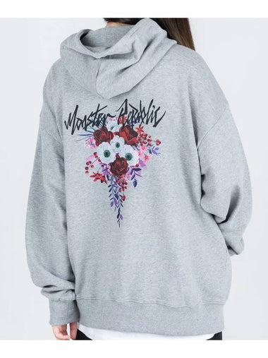 Movement Flower Hoodie Merlot Red Grey - MONSTER REPUBLIC - BALAAN 1