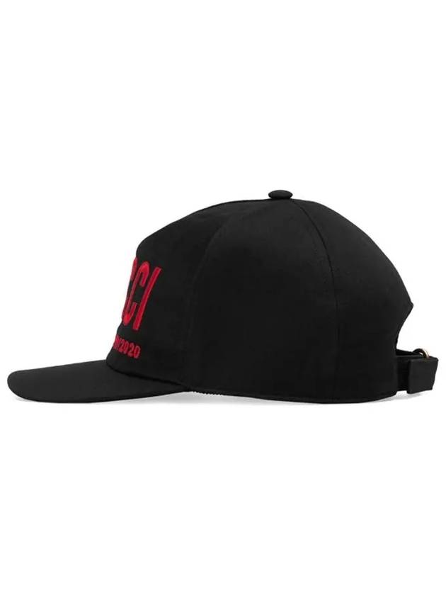 Embroidered Logo Ball Cap Black - GUCCI - BALAAN 5