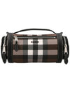 Sound Check Print Leather Cross Bag Dark Burch Brown - BURBERRY - BALAAN 1