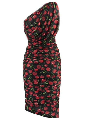 Midi Dress F6AHZTFSUA2 HN4IY BLACK - DOLCE&GABBANA - BALAAN 1