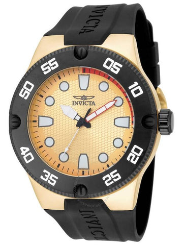 Invicta Pro Diver Quartz Gold Dial Men's Watch 18024 - INVICTA - BALAAN 1