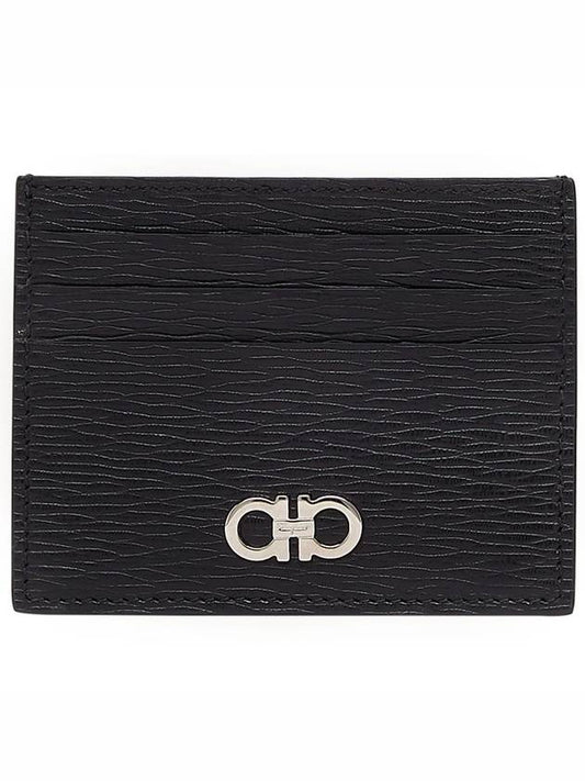 Revival Gancini Card Wallet Black - SALVATORE FERRAGAMO - BALAAN 2