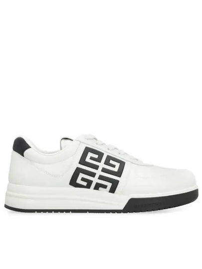 G4 Logo Calfskin Low-Top Sneakers Black White - GIVENCHY - BALAAN 2