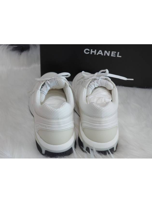 CC Logo Sneakers White G45077 40 5 - CHANEL - BALAAN 9