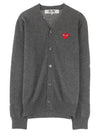 Red Heart Cardigan Dark Grey P1 AZ N008 3 - COMME DES GARCONS - BALAAN 2