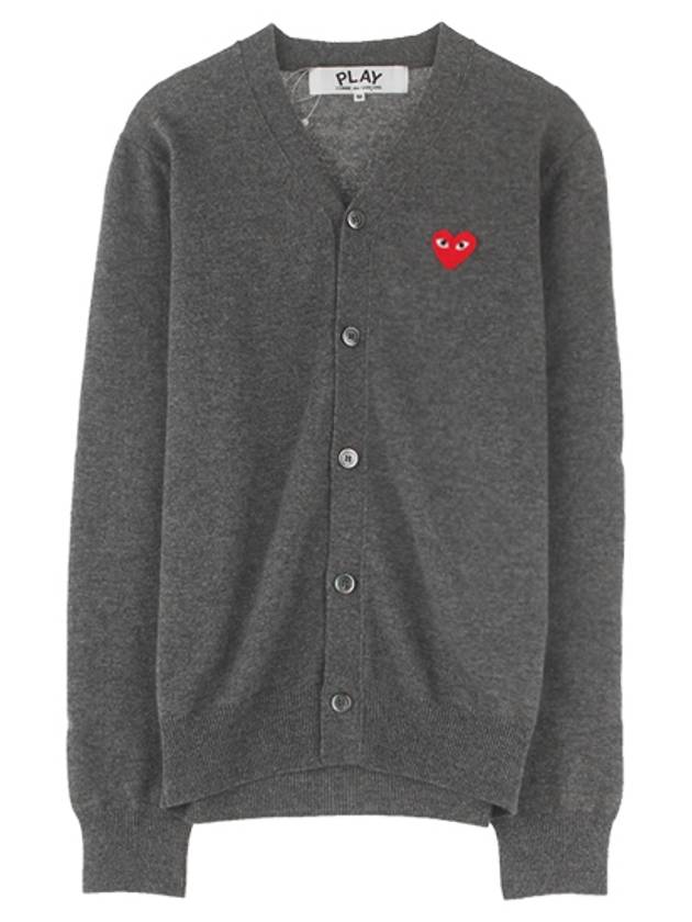 Red Heart Cardigan Dark Grey P1 AZ N008 3 - COMME DES GARCONS - BALAAN 2