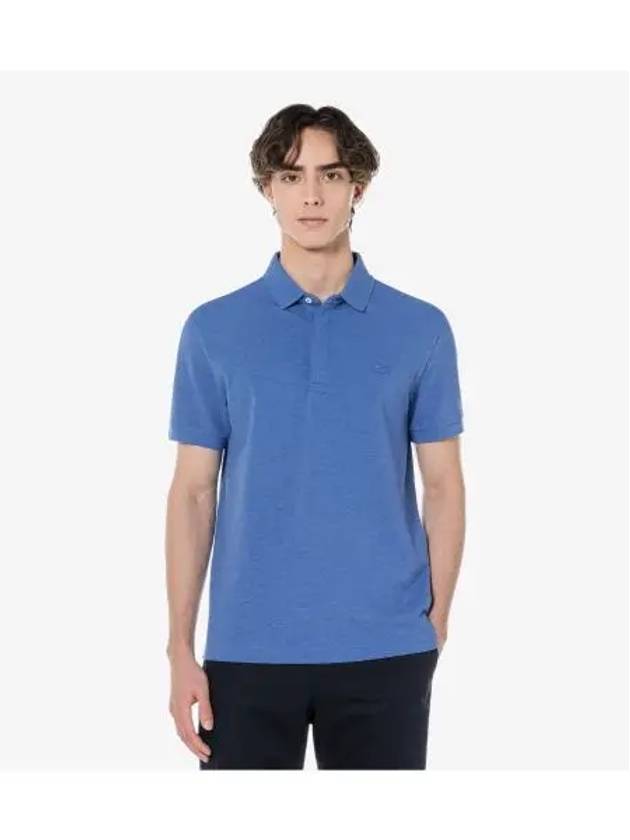 Men s PARIS Short Sleeve Polo Light Blue - LACOSTE - BALAAN 1