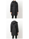 Hermine Hood Down Long Padding Black - MONCLER - BALAAN 6