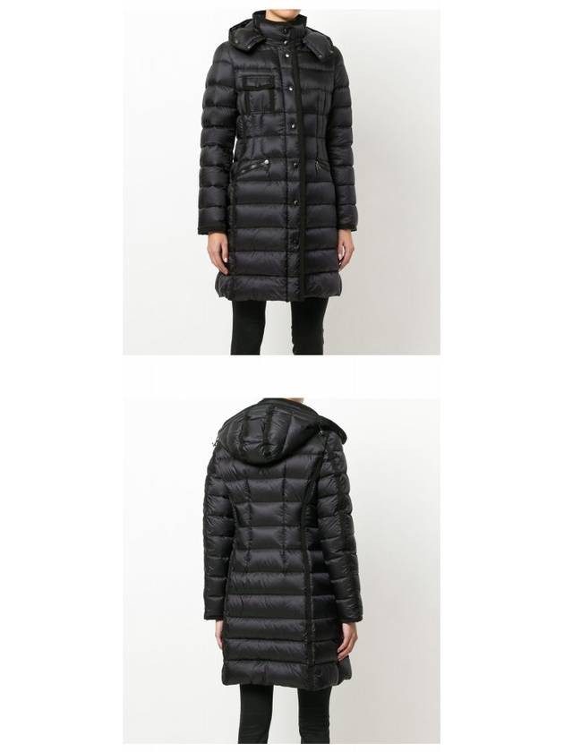 Hermine Hood Down Long Padding Black - MONCLER - BALAAN 6