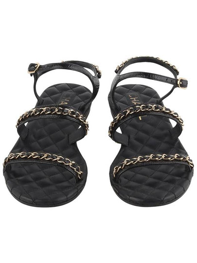 G36934 Quilted gold chain strap sandals size 35 34284 1 - CHANEL - BALAAN 2