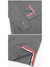 4 Bar Armband Classic Merino Wool Knit Top Light Grey - THOM BROWNE - BALAAN 4
