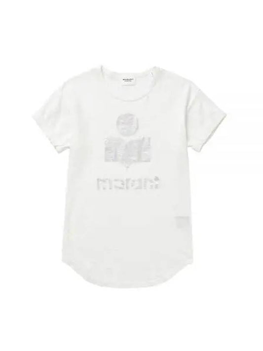 Isabel Marant 24 KOLDI TS0004FA A1N10E 20WH Coldy Short Sleeve T Shirt - ISABEL MARANT - BALAAN 1