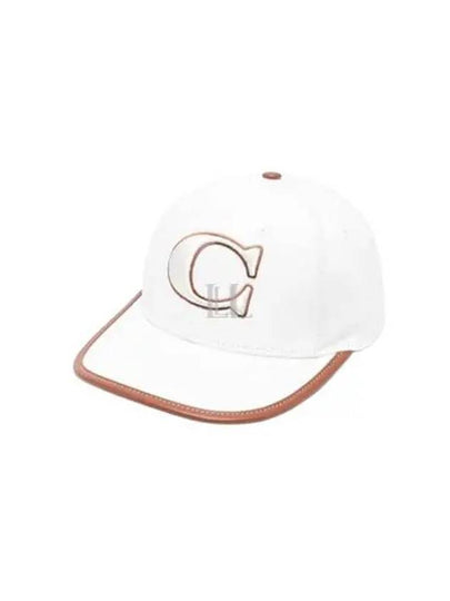 Embroidered Logo Ball Cap White - COACH - BALAAN 2