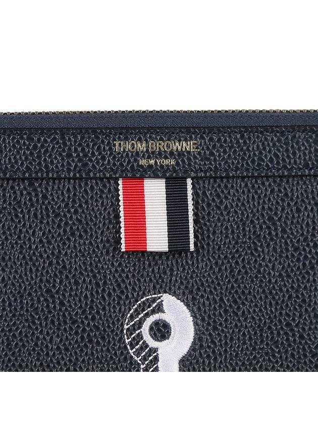 Anchor Document Clutch Bag Navy - THOM BROWNE - BALAAN 5