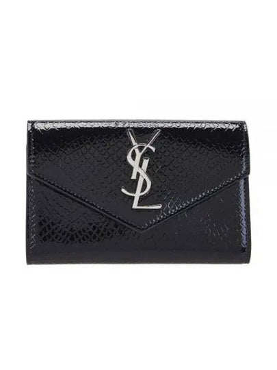 Cassandre Envelope Half Wallet Black - SAINT LAURENT - BALAAN 2