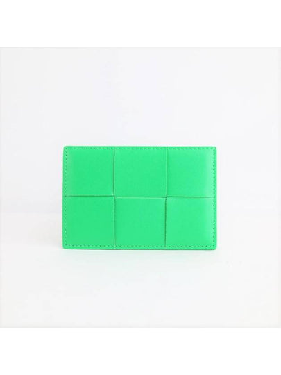 Intrecciato Calfskin Card Wallet Green - BOTTEGA VENETA - BALAAN 2