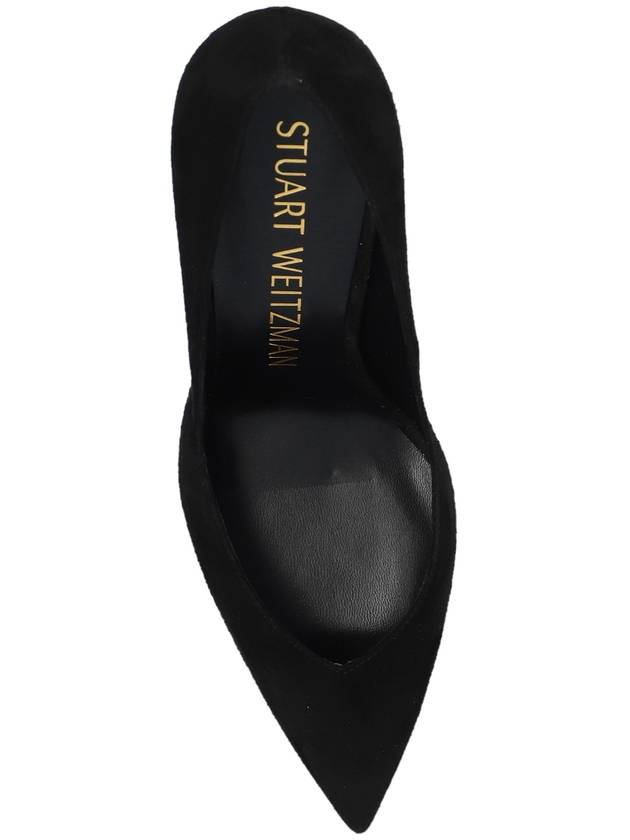 Stuart Weitzman ‘Eva’ Suede Stiletto Pumps, Women's, Black - STUART WEITZMAN - BALAAN 6