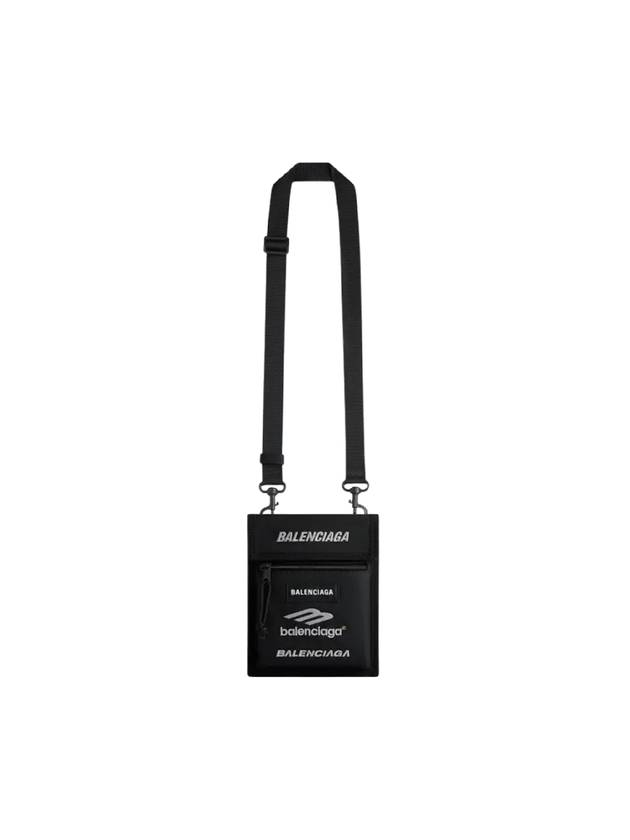 Explorer Small Logo Strap Cross Bag Black - BALENCIAGA - BALAAN 6