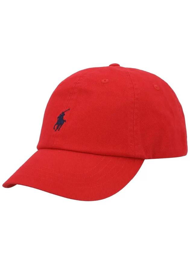 Embroidered Pony Ball Cap Red - POLO RALPH LAUREN - BALAAN 3