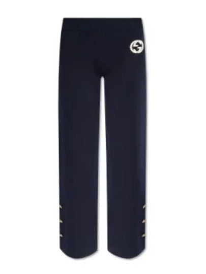 Interlocking G Wide Pants Navy - GUCCI - BALAAN 2