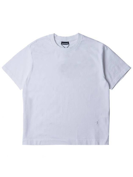 Women's Ava Mini Logo Short Sleeve T-Shirt White - JACQUEMUS - BALAAN 1