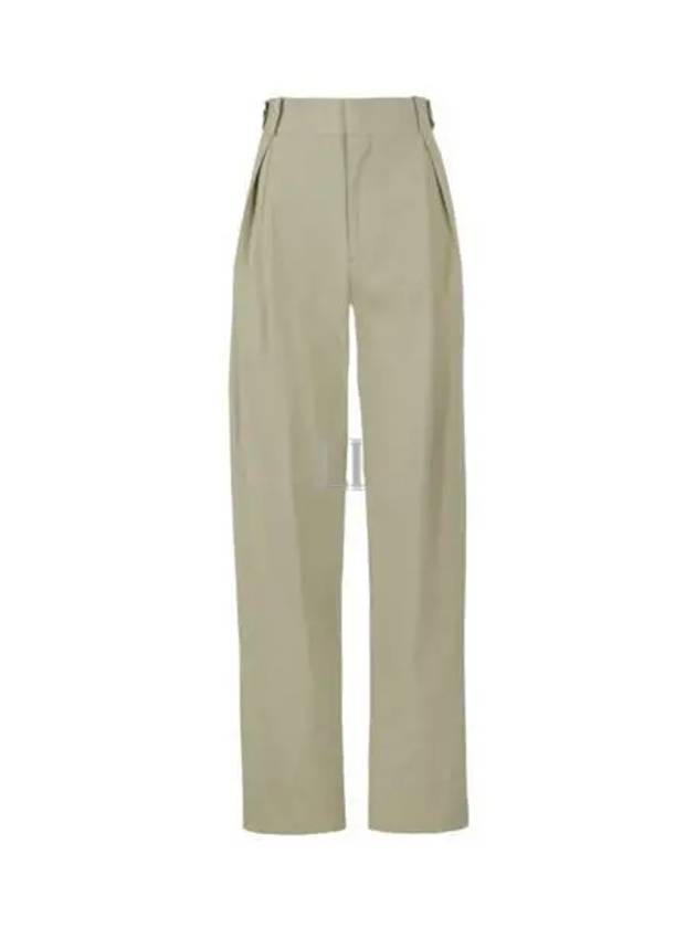 Cotton Straight Pants Beige - BOTTEGA VENETA - BALAAN 2