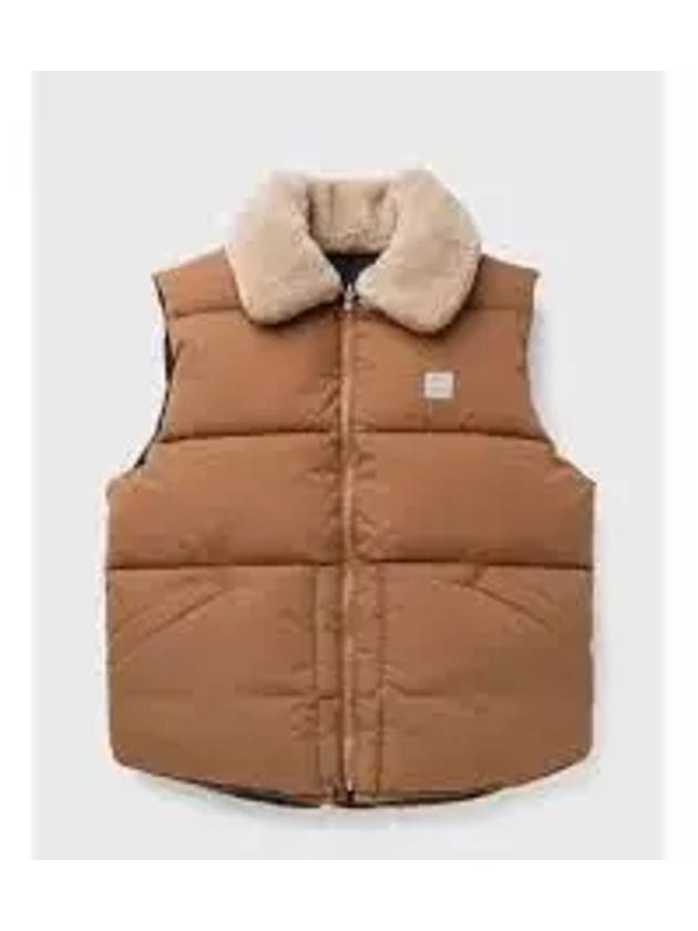 Teddy Puffer Vest Jacket Dark Beige - A.P.C. - BALAAN 2