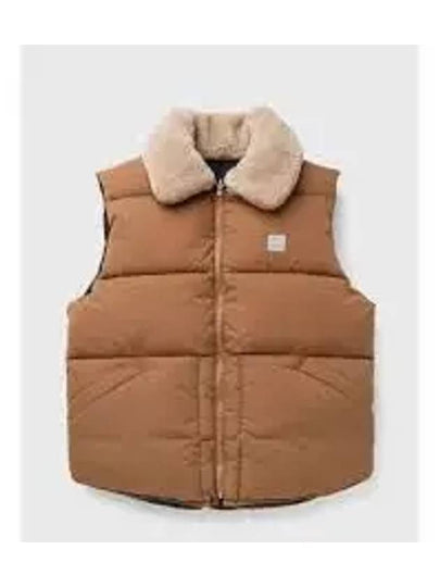 Teddy Puffer Vest Jacket Dark Beige - A.P.C. - BALAAN 2