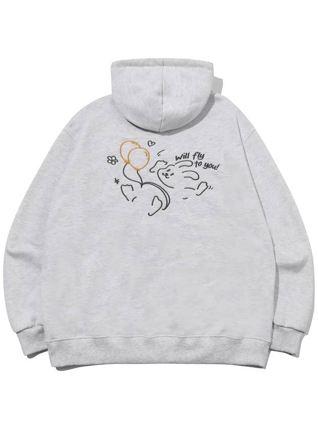 Fly to You Embroidered Hooded Top Melange White - CPGN STUDIO - BALAAN 4