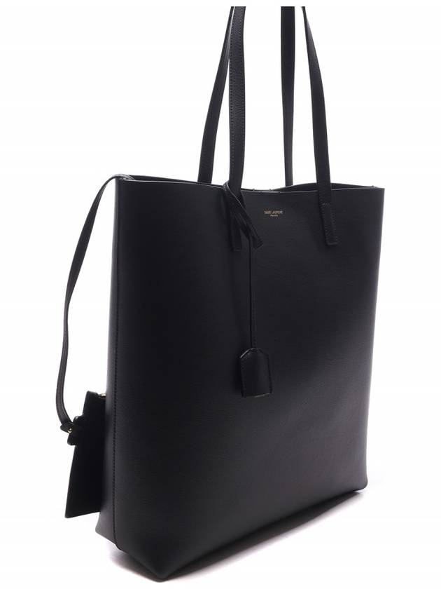 North South Shopping Tote Bag Black - SAINT LAURENT - BALAAN 4