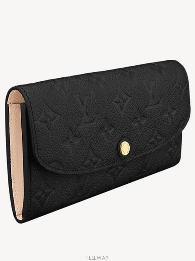 Emilie Wallet Monogram Empreinte Black - LOUIS VUITTON - BALAAN 3