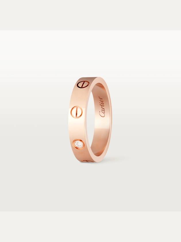 Love Wedding Band Diamond Ring Rose Gold - CARTIER - BALAAN 3