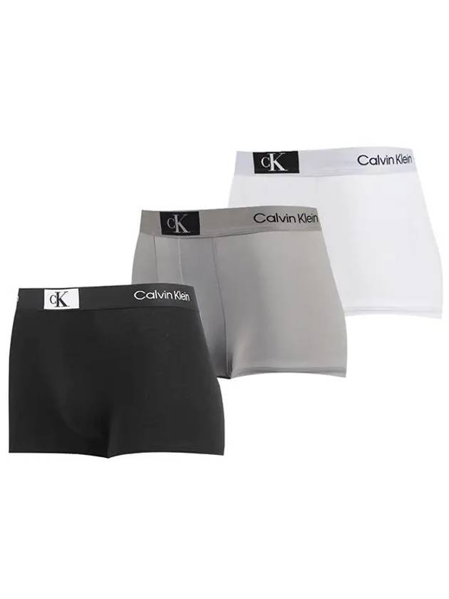 CK Men's Panties Underwear Low Rise Drawers 3 Pack NB3532FRQ - CALVIN KLEIN - BALAAN 1