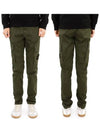 Garment Dyed Old Effect Stretch Broken Twill Cotton Cargo Pants Khaki - STONE ISLAND - BALAAN 2